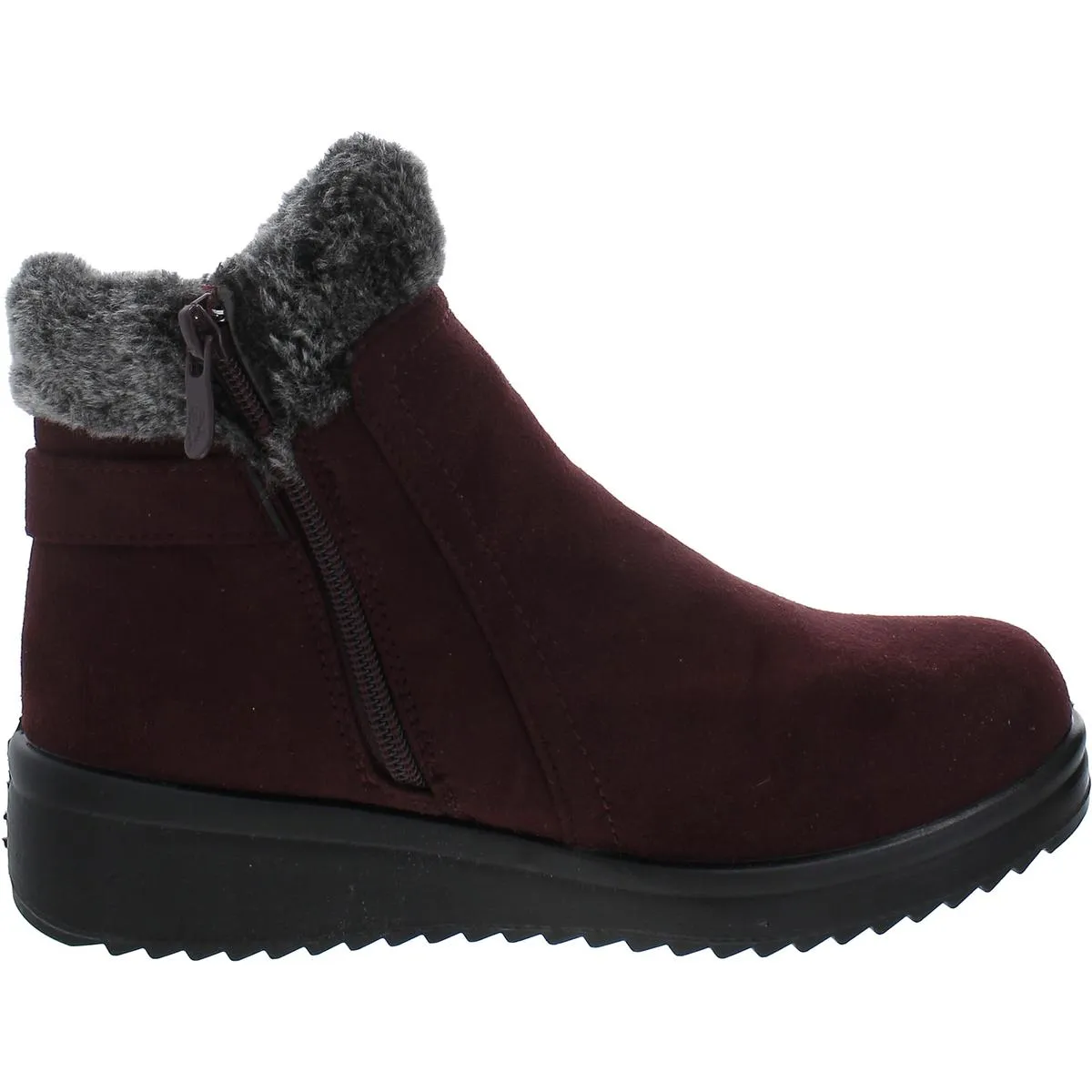 Flexus by Spring Step Womens Santuzza Faux Suede Slip Proof Ankle Boots