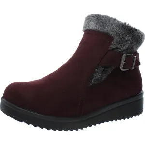 Flexus by Spring Step Womens Santuzza Faux Suede Slip Proof Ankle Boots