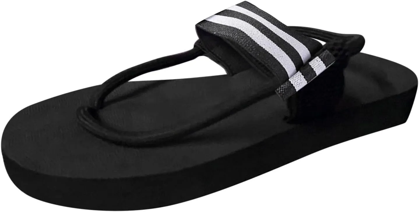 Flip Flop for Women Ankle Strap Trendy Flat Womens Sandals Casual Slip On Comfortable Beach Open Toe Summer Thong Sandals