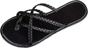 Flip Flops for Women Men's Fashion Spliced Soft Sole Flip Flops Outdoor Beach Flip Flops Walking Sandals Women