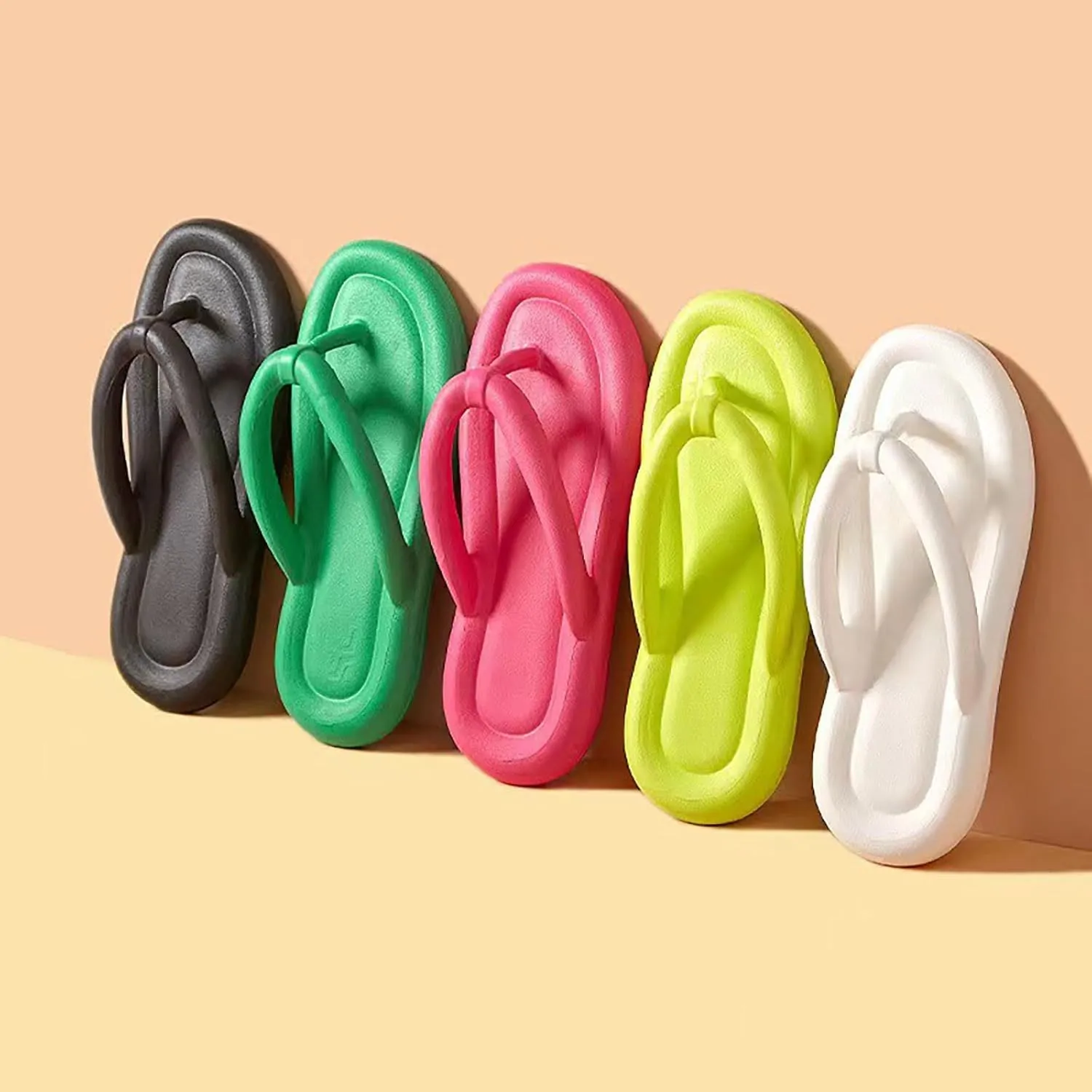 Flip Flops for Women New Summer Women Wearing Flatform Bottomed Sandals Slippers Fuzzy Open Toe Slippers for Wide