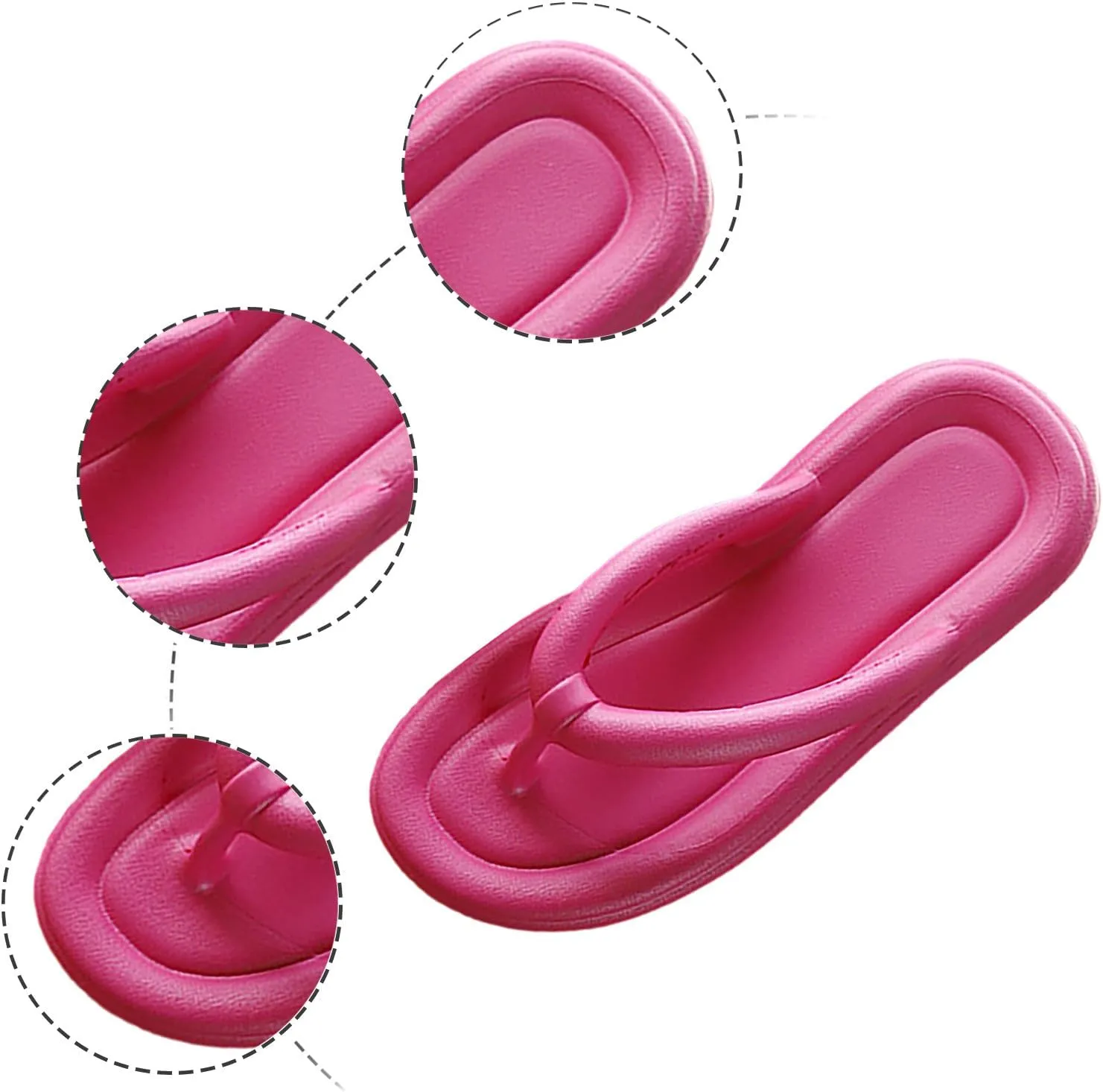 Flip Flops for Women New Summer Women Wearing Flatform Bottomed Sandals Slippers Fuzzy Open Toe Slippers for Wide