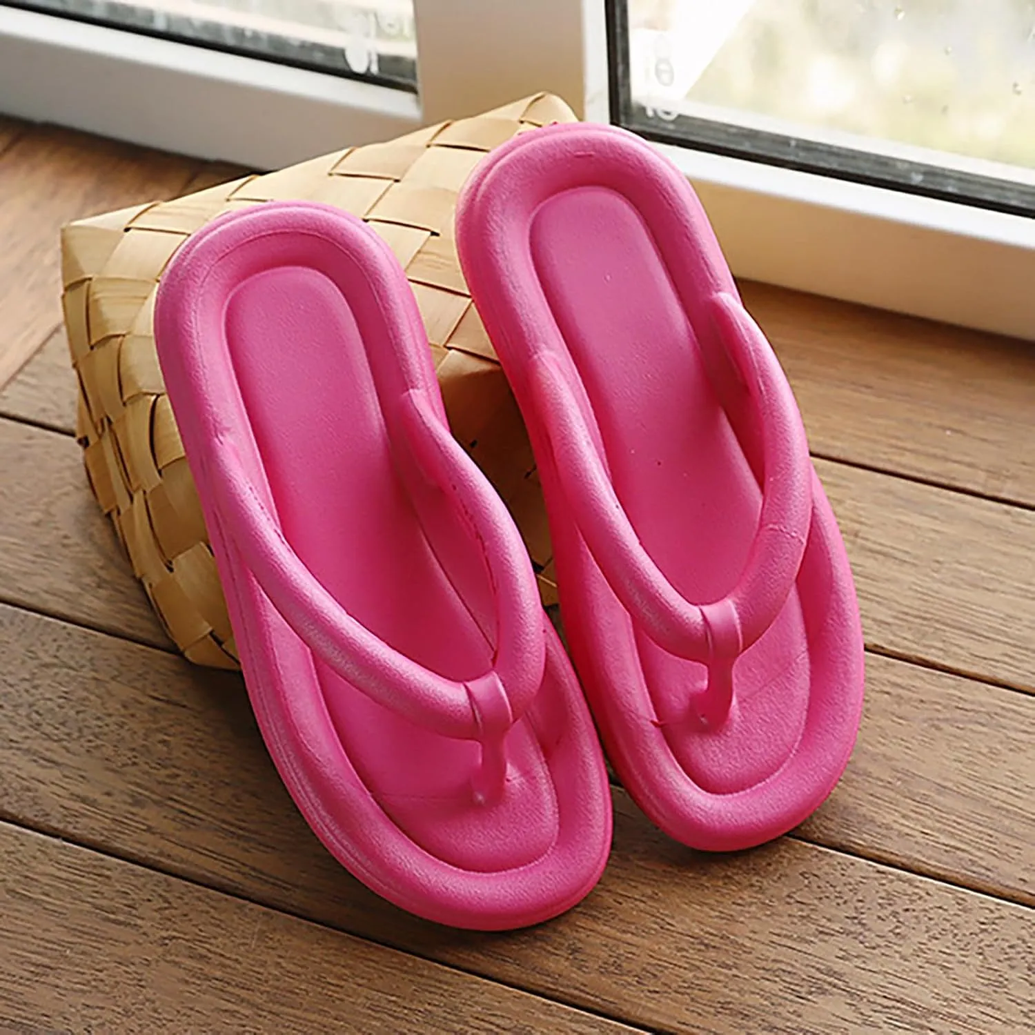Flip Flops for Women New Summer Women Wearing Flatform Bottomed Sandals Slippers Fuzzy Open Toe Slippers for Wide