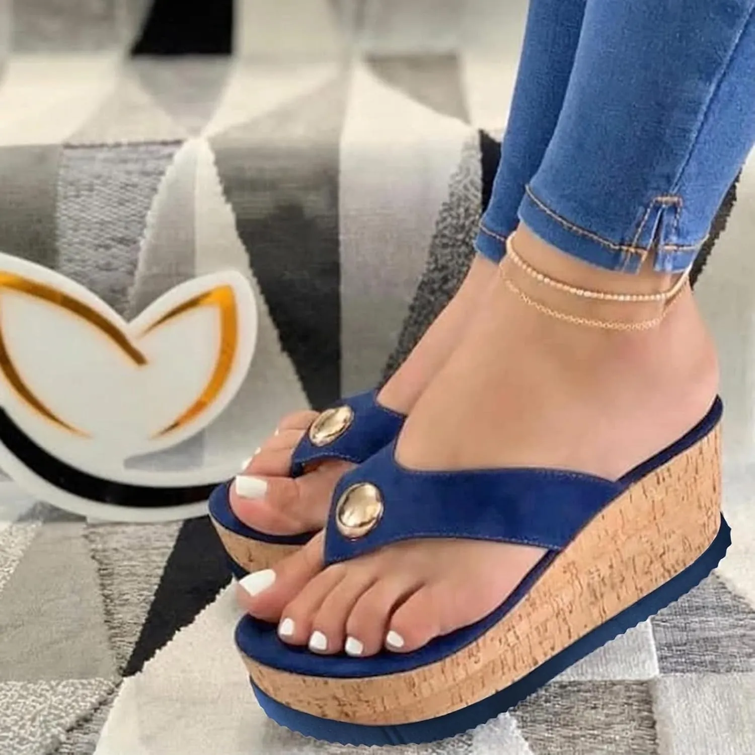 Flip Flops Women Indoor and Outdoor Flip Flop Black Sandals Women Comfortable Summer Beach Thong Sandals