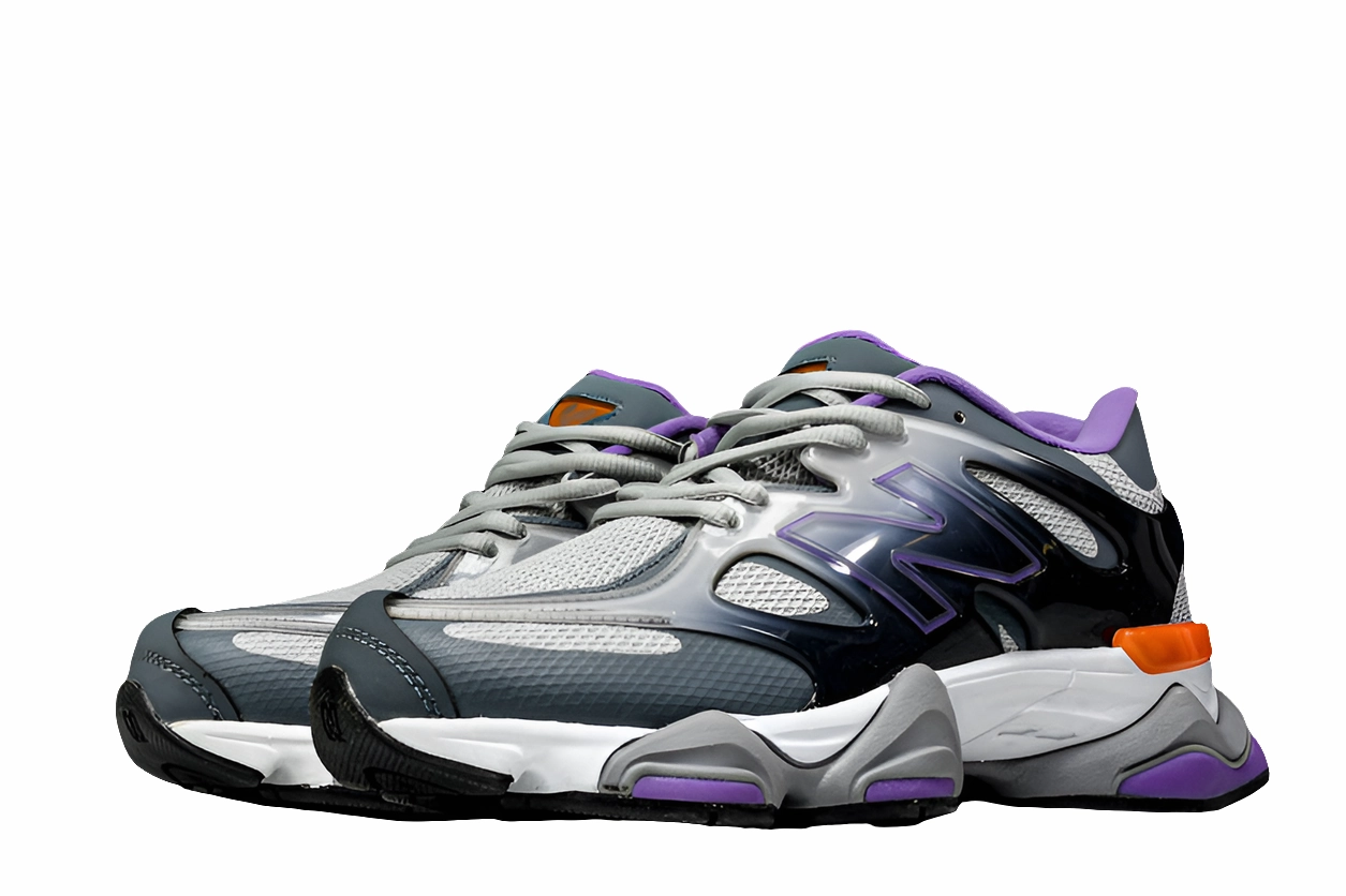 Ventilated Tongue Design New Balance 9060 grey purple