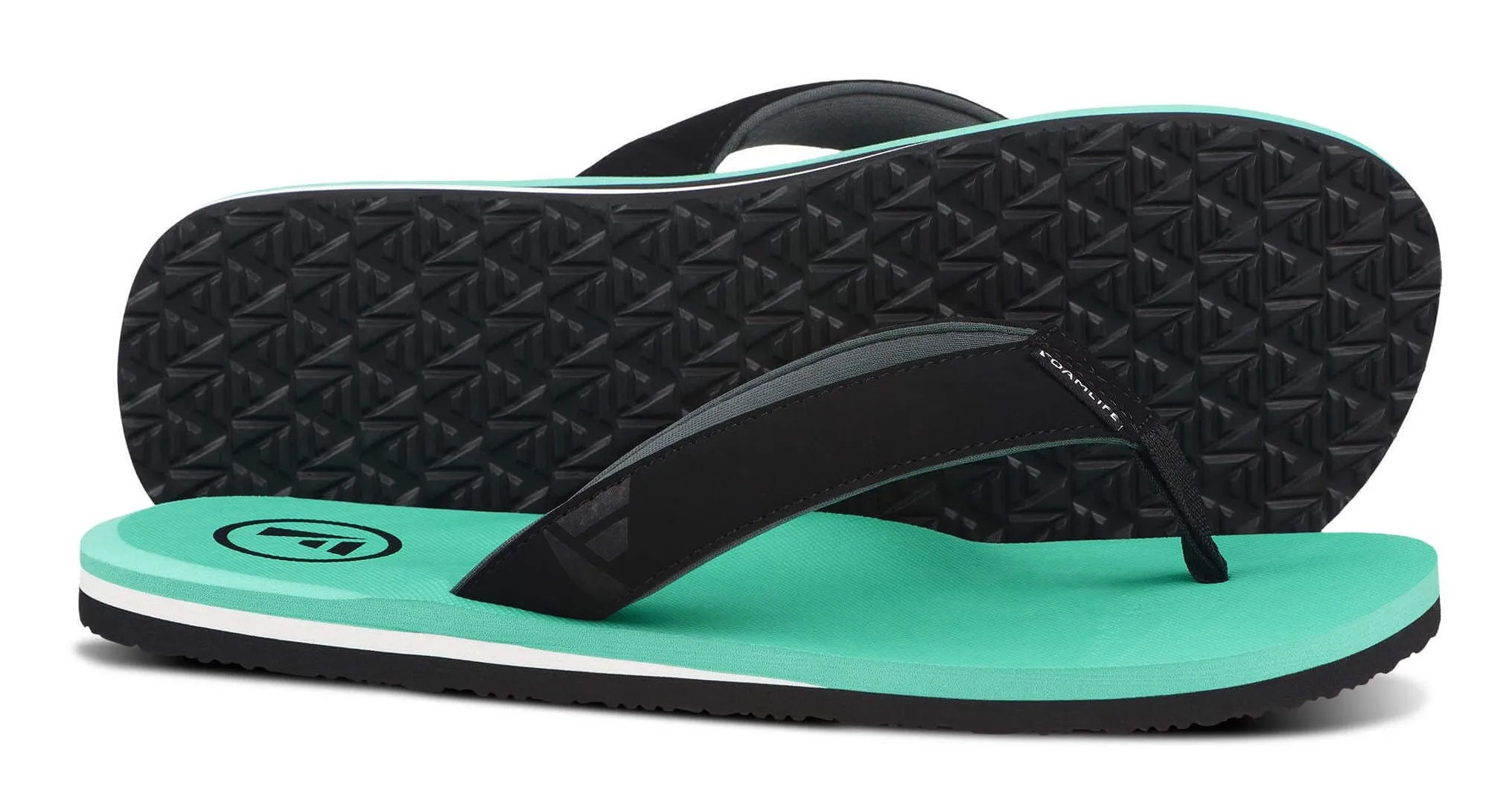 Foamlife Mens 'Traa' Flip Flops - Spearmint
