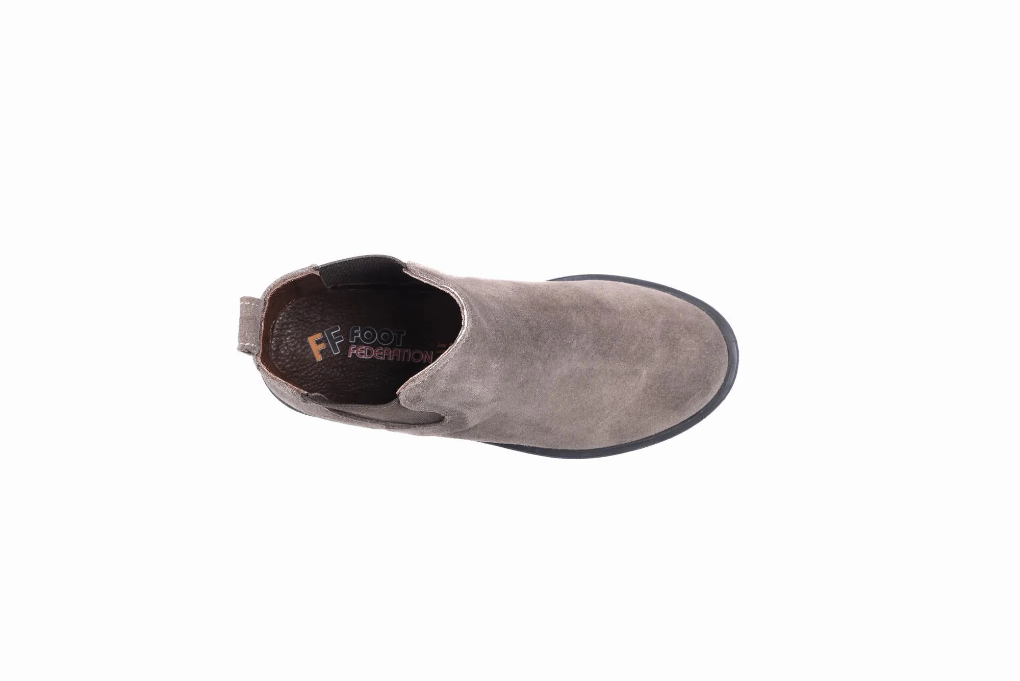 FOOT FEDERATION CHELSEA KIDS' BOOT SUEDE MINK GRAY