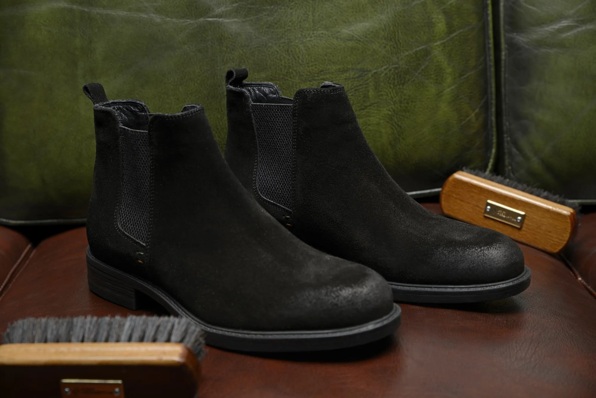 FOOT FEDERATION CHELSEA MENS BOOT SUEDE BLACK