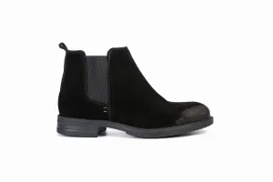 FOOT FEDERATION CHELSEA MENS BOOT SUEDE BLACK