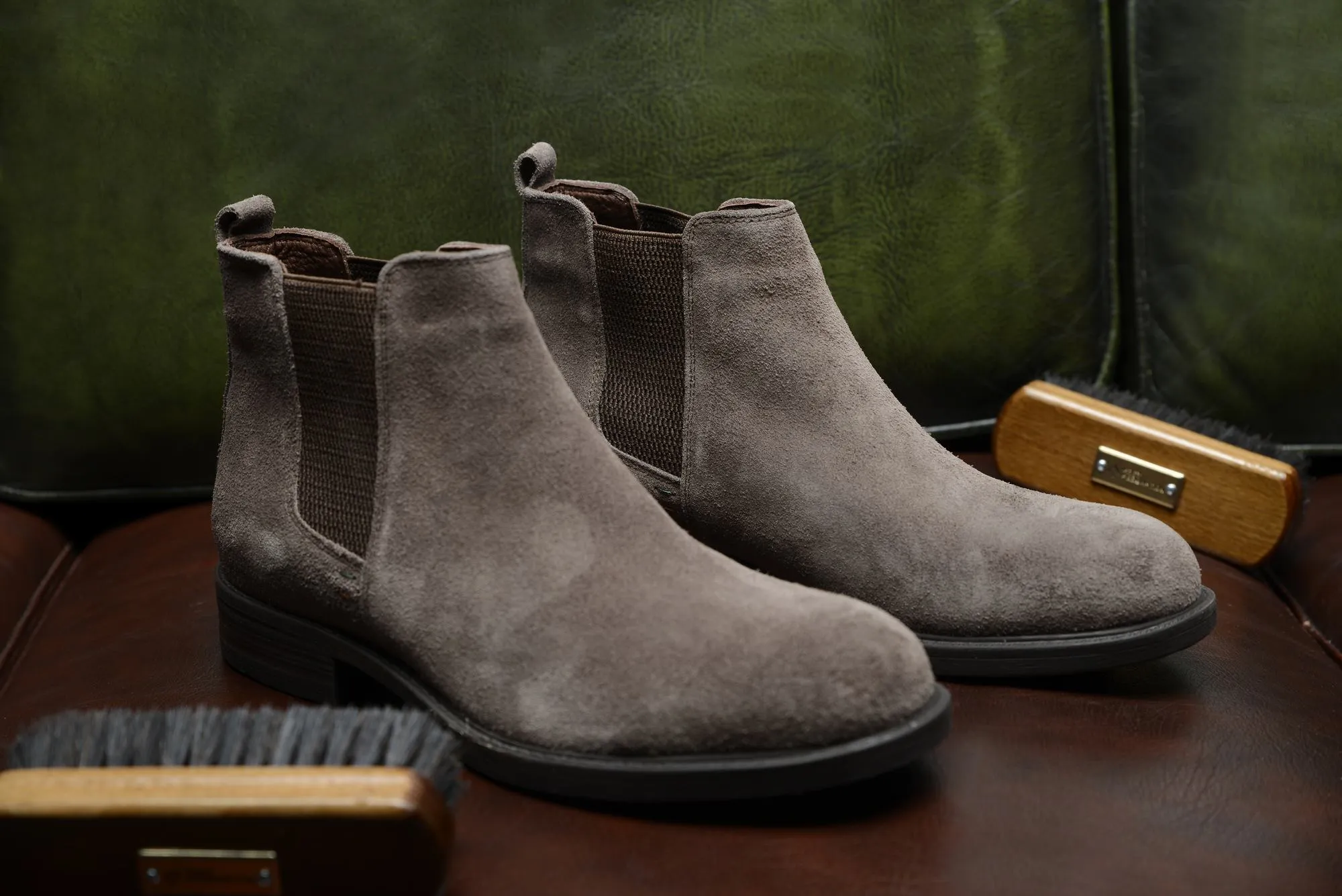 FOOT FEDERATION CHELSEA MENS BOOT SUEDE MINK GRAY