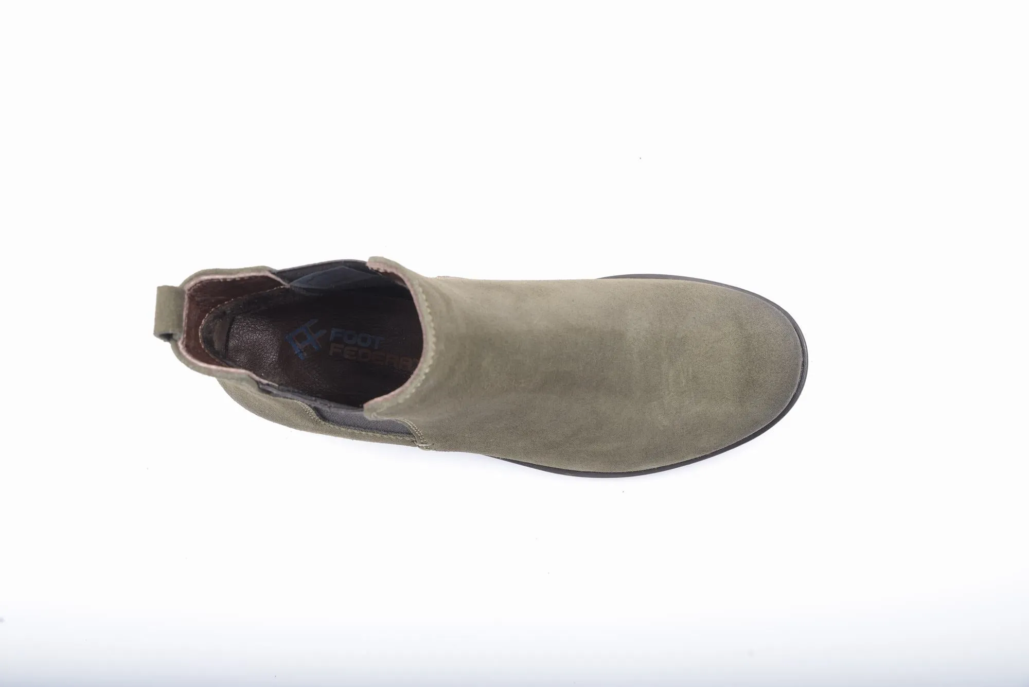 FOOT FEDERATION CHELSEA WOMEN'S BOOT SUEDE ARMY GREEN