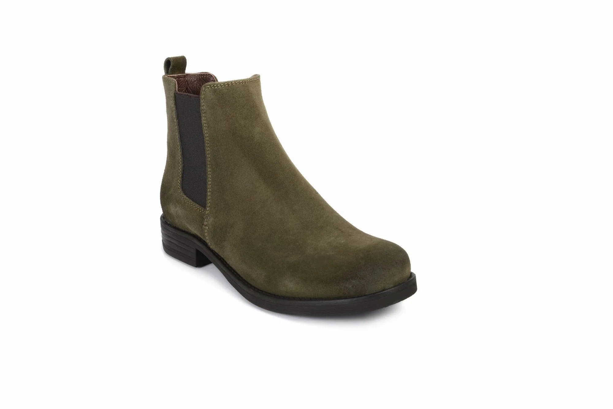 FOOT FEDERATION CHELSEA WOMEN'S BOOT SUEDE ARMY GREEN