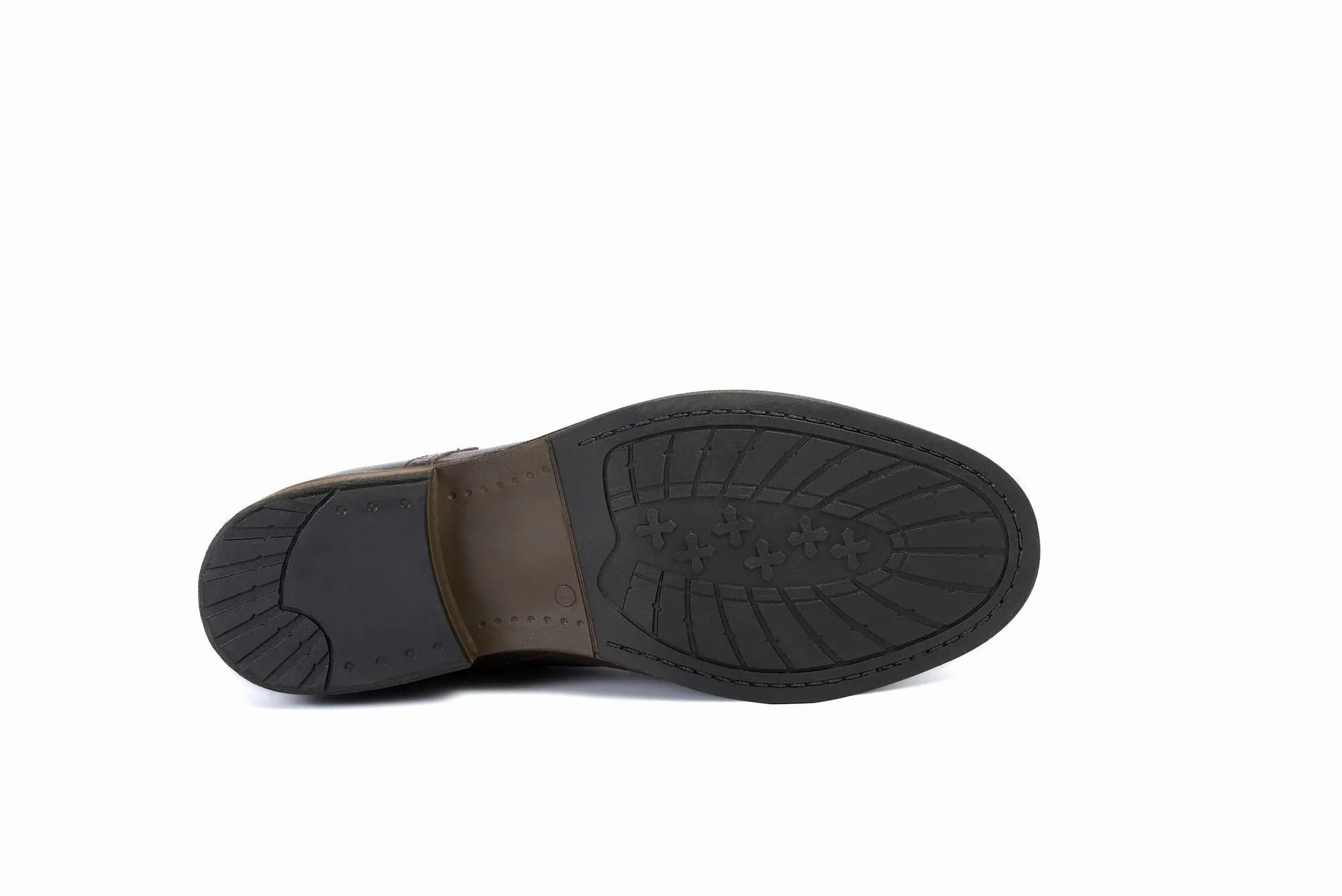 FOOT FEDERATION DERBY CAP-TOE MENS BOOT BROWN