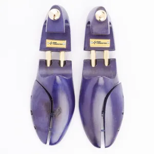 FOOT FEDERATION NAVY BLUE COLOR MEN'S WOODEN SHOE TREE WITH TWIN TUBES