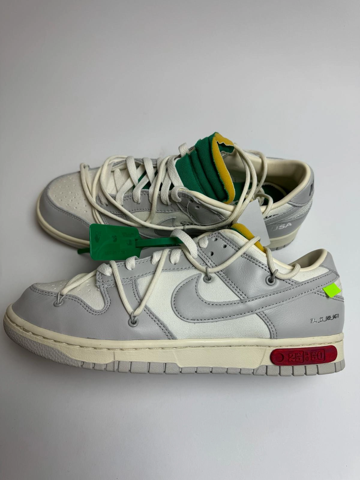 Off White x Nike Dunk Low "Lot 25" UV - protection - factor - effectiveness shoes non - slip surface