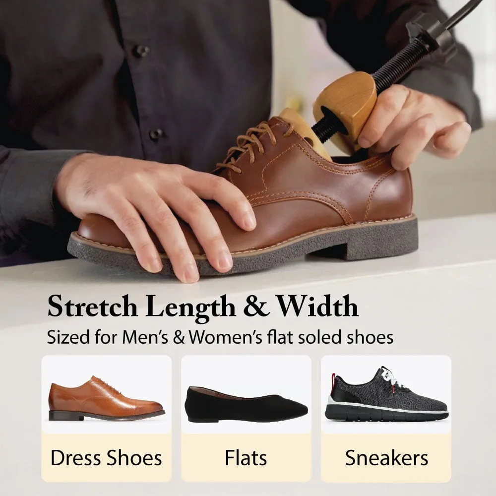 FootFitter Professional 2-Way Shoe Stretcher Set - Pair of Shoe Stretcher