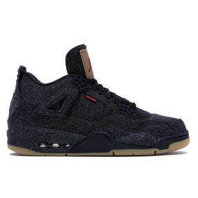 Jordan 4 Retro Levi's Black (Black Levi's Tag) (Preowned size 8.5) Modern short - distance running