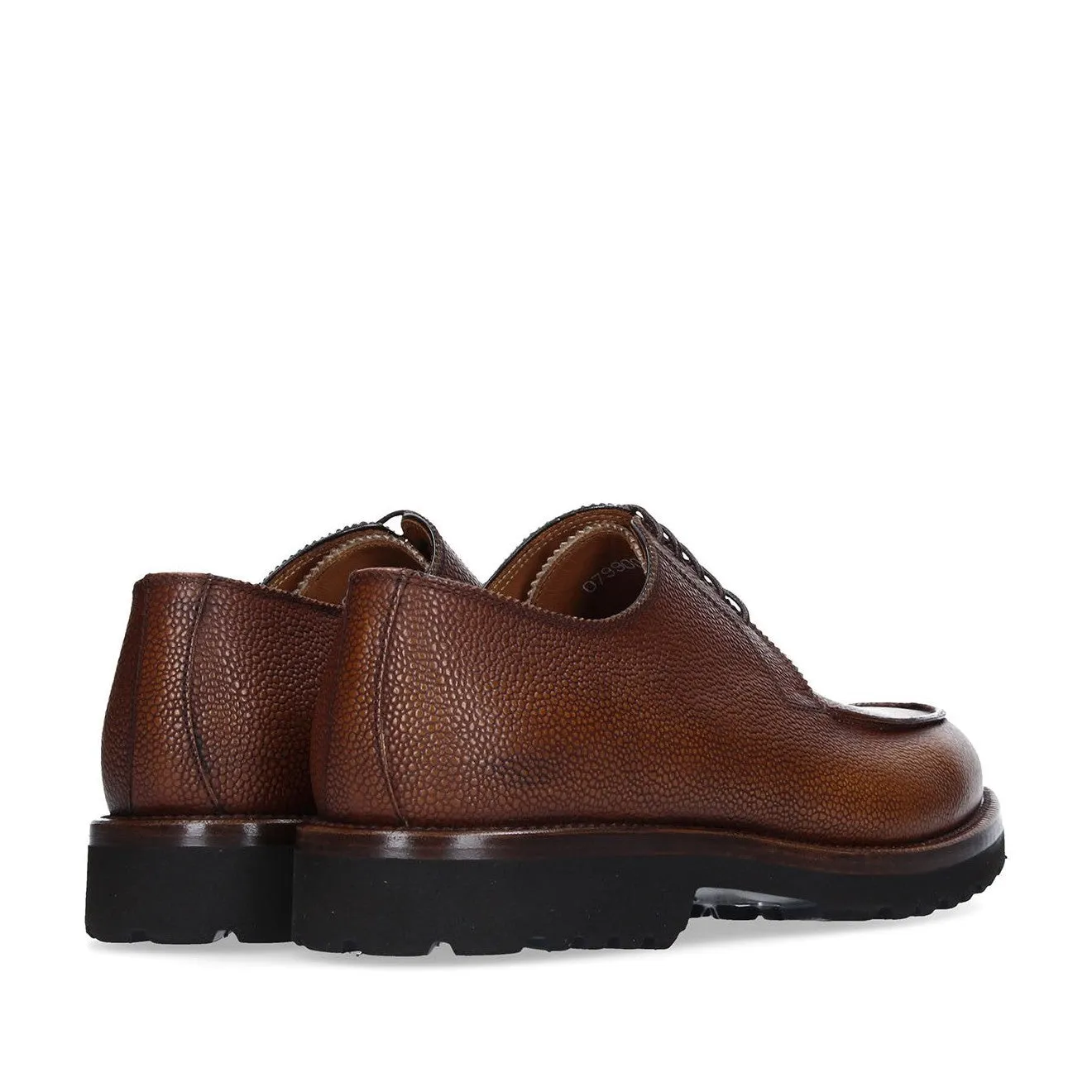 Franceschetti Trieste Men's Shoes Pebble Grain Leather Derby Oxfords (FCCT1046)