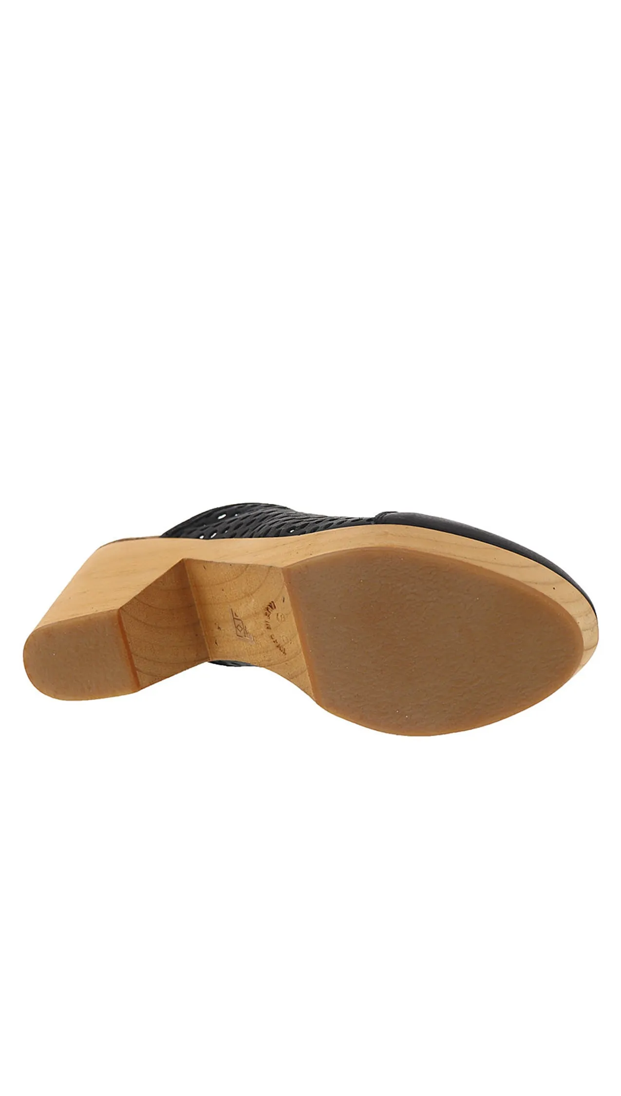 Free People Logan Black Leather Clogs