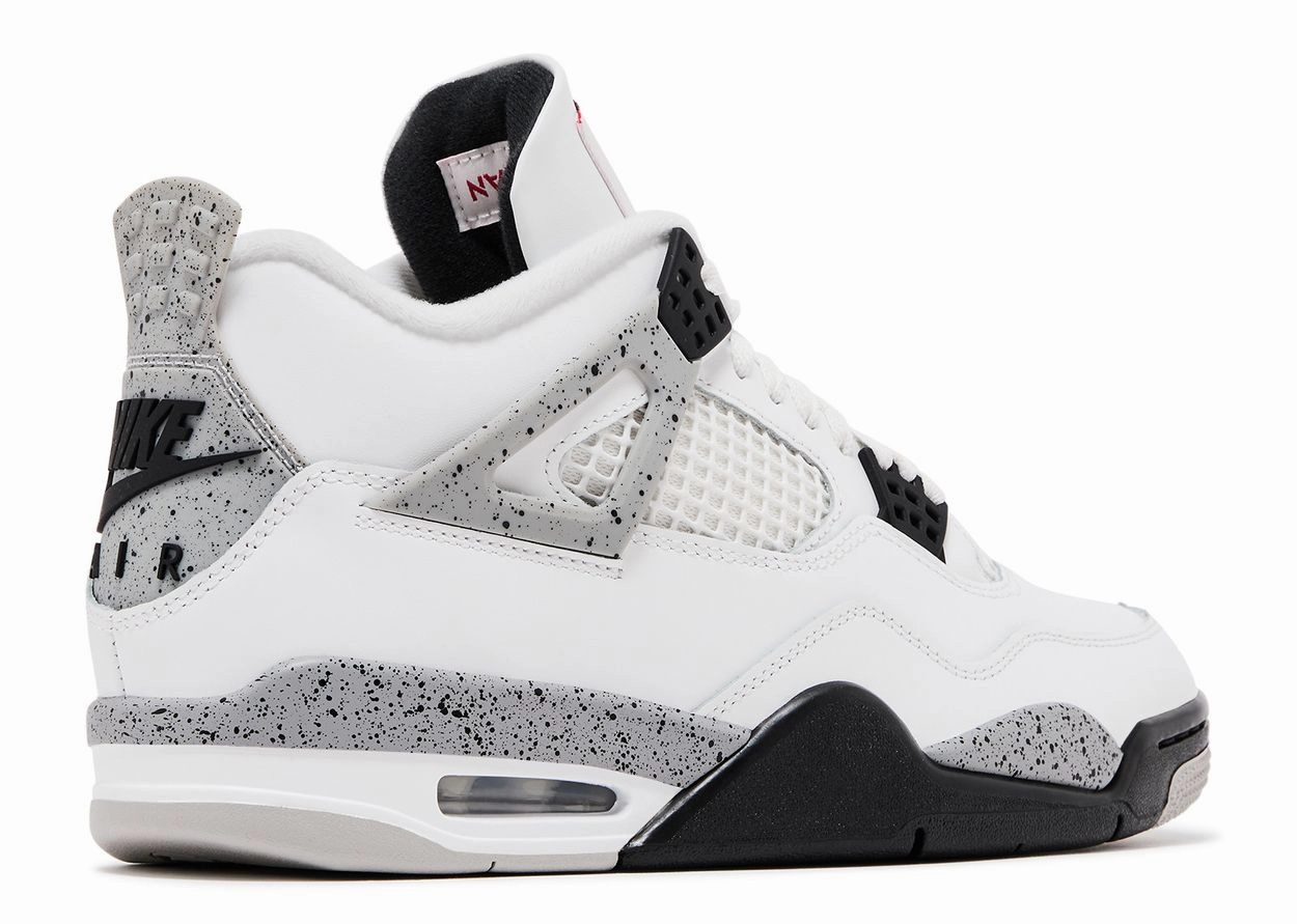 Air Jordan 4 Retro OG "White Cement" (2025) wide - width options shoes Phenomenal value