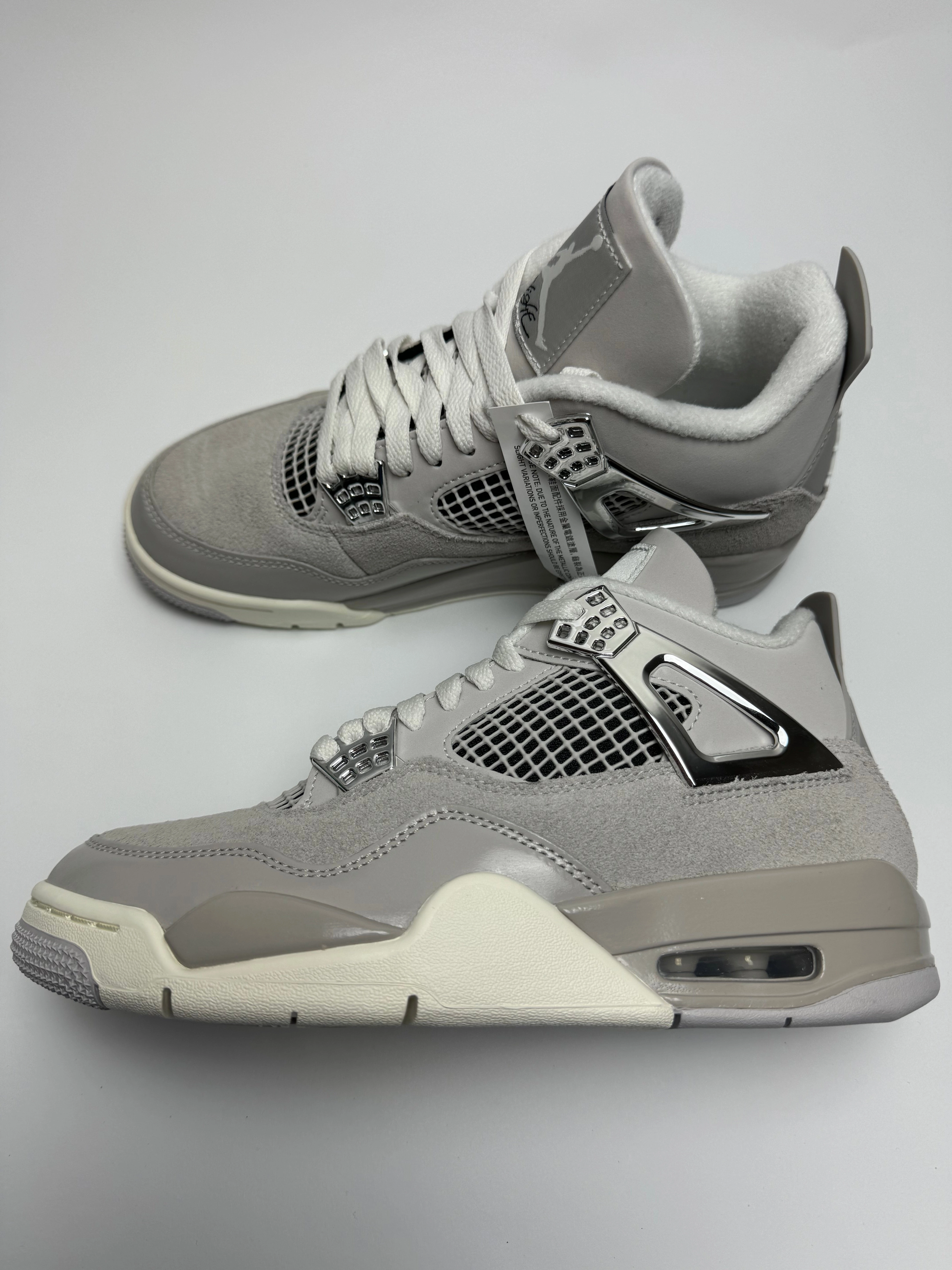 Air Jordan 4 "Frozen Moments" leather - upper shoes barefoot - style shoes