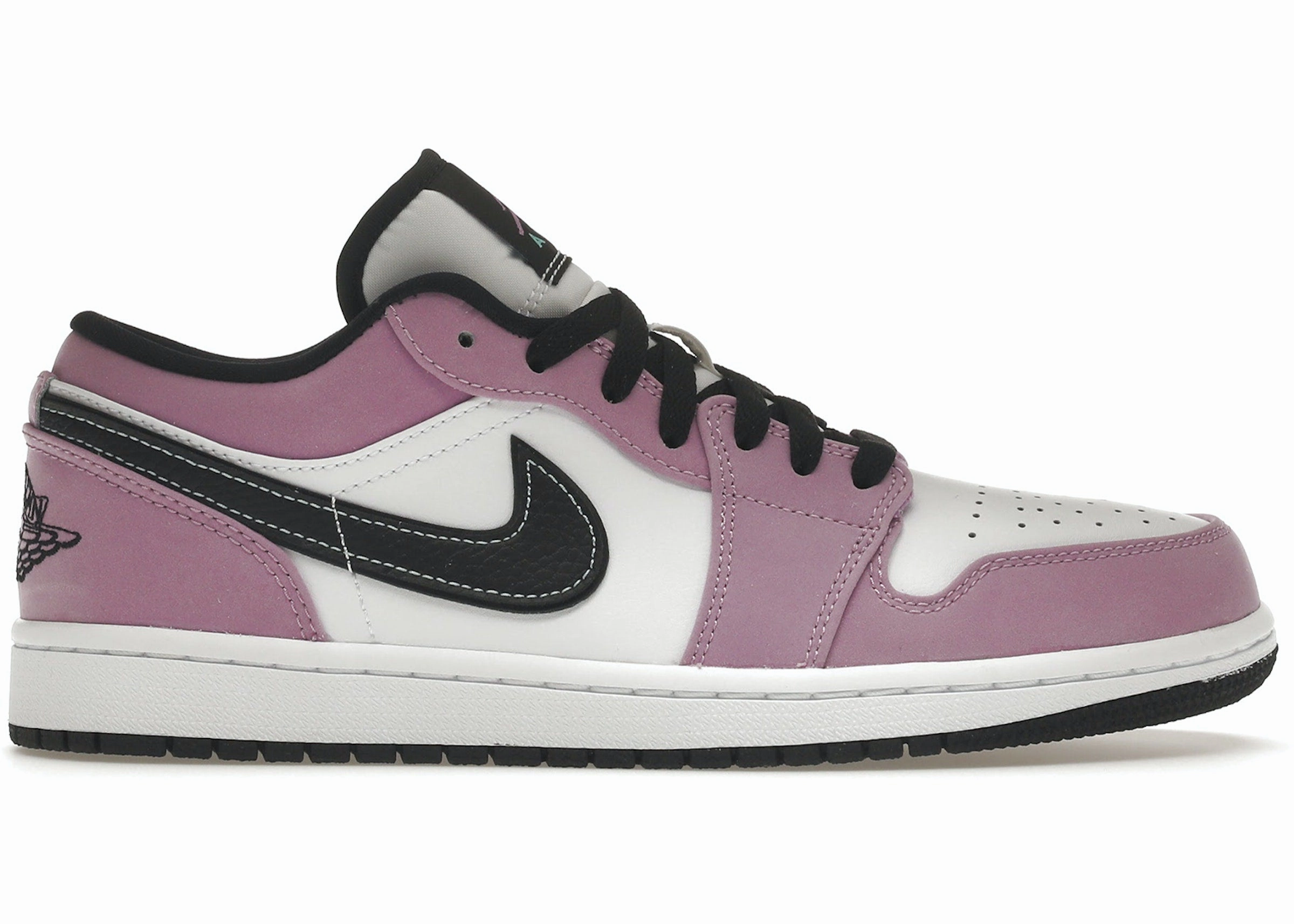 Balanced Drop Height Jordan 1 Low SE Violet Shock White Black