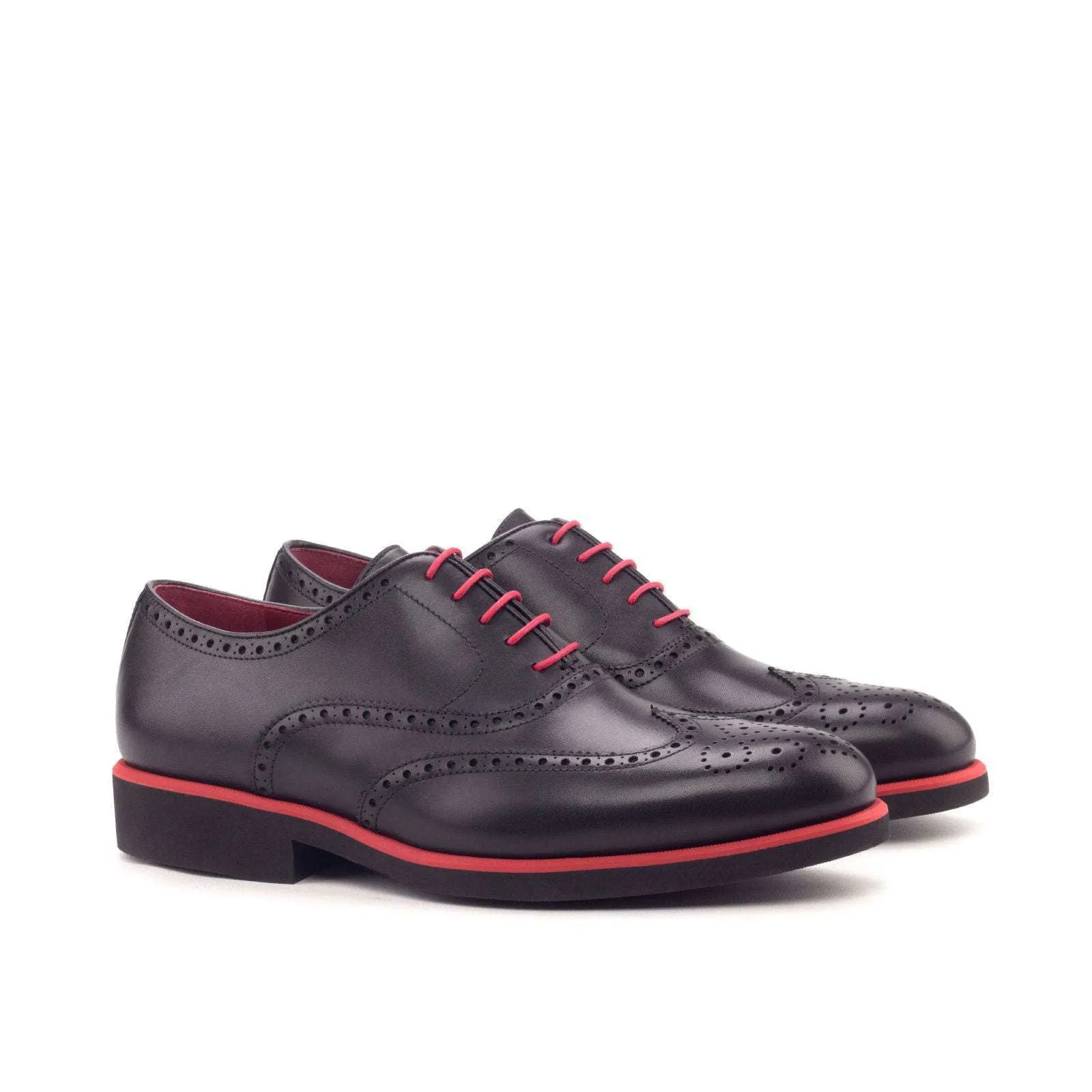 Full Brogue-Painted Calf, Black-Wholesale