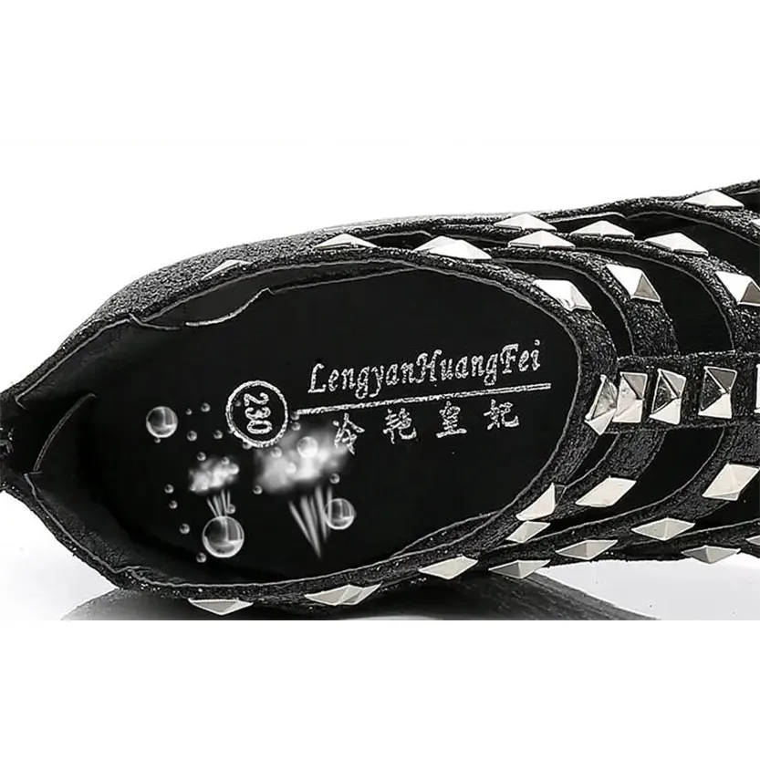 Funki Buys | Shoes | Women's Rivet Platform Gladiator Sandals