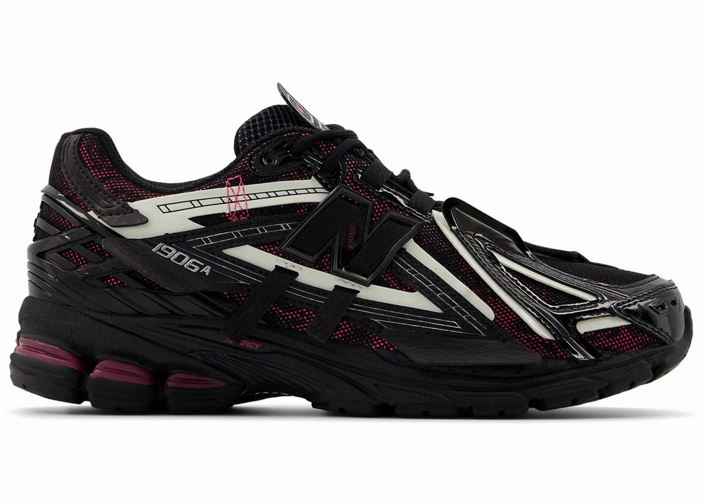New Balance 1906ABlack Pink Elastic Lace Closure