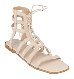 GC Shoes Womens' Strappy Flat Gladiator Sandals