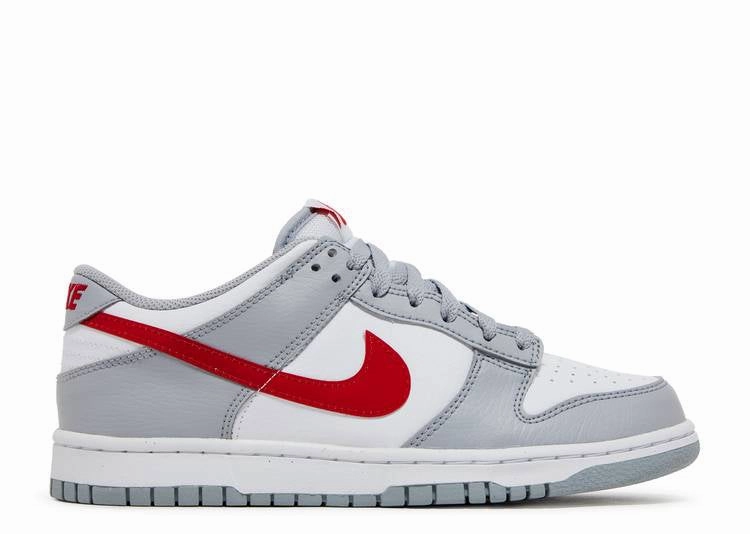 humid - climate running shoes Cushioned - tongue Nike Dunk Low Grey Red (GS)