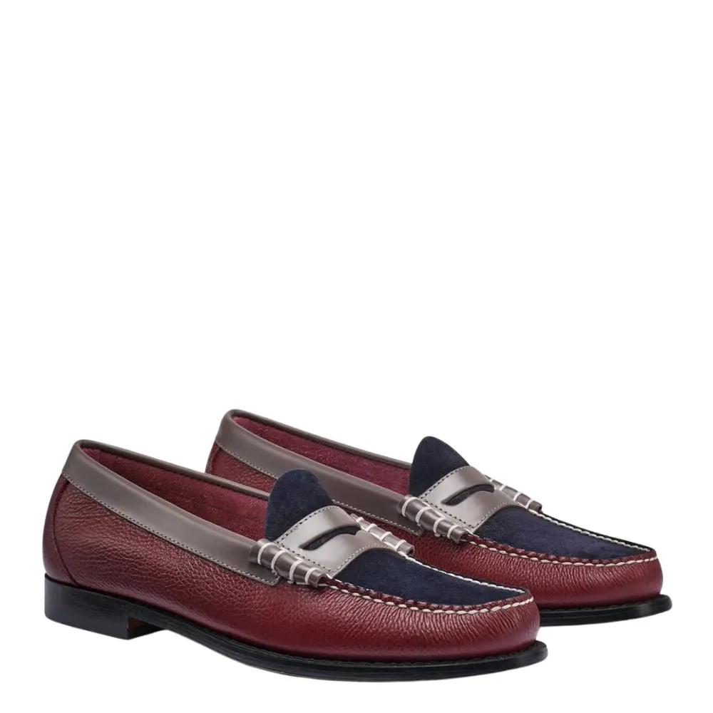 G.H. Bass Men's Larson Tri Color Weejuns Loafer in Wine Multi