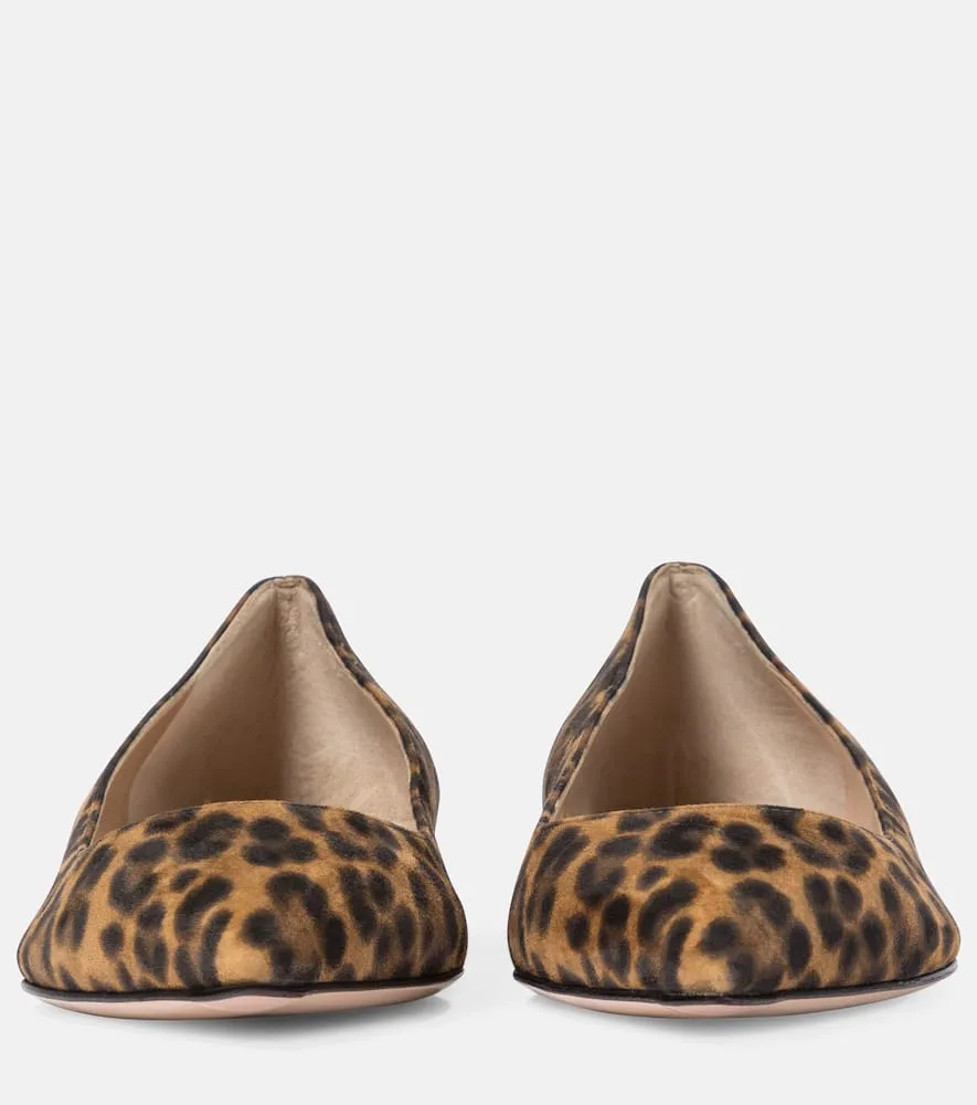 Gianvito Rossi Gianvito leopard-print ballet flats
