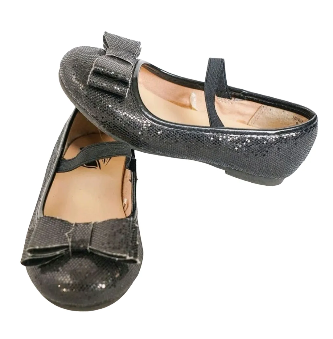 GIRL SIZE 9 TODDLER - CHILDREN'S PLACE, Black Mary Jane Ballet Flats VGUC B13