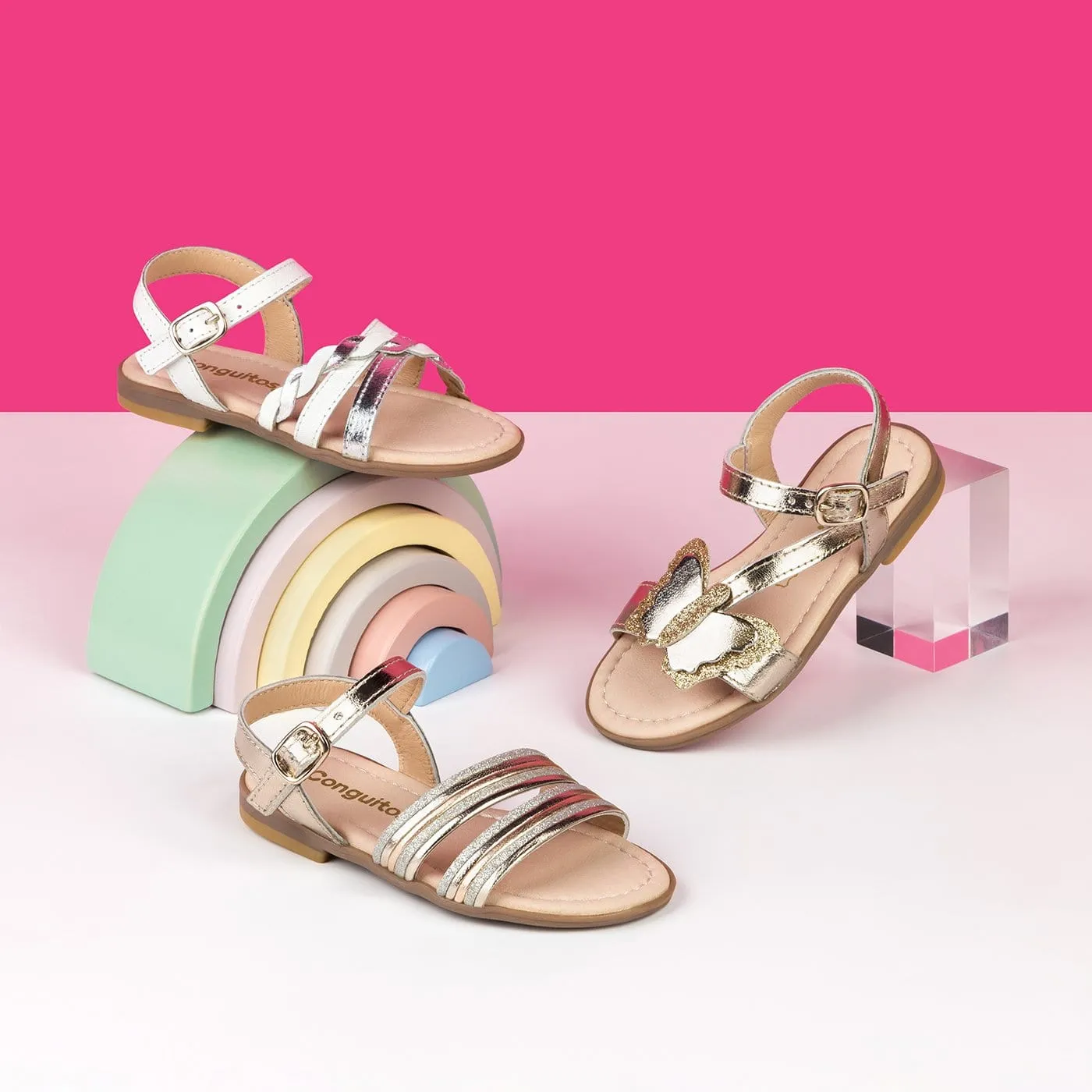 Girl's Multi Stripes Sandals