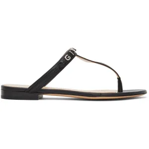Givenchy Black Elba Thong Sandals