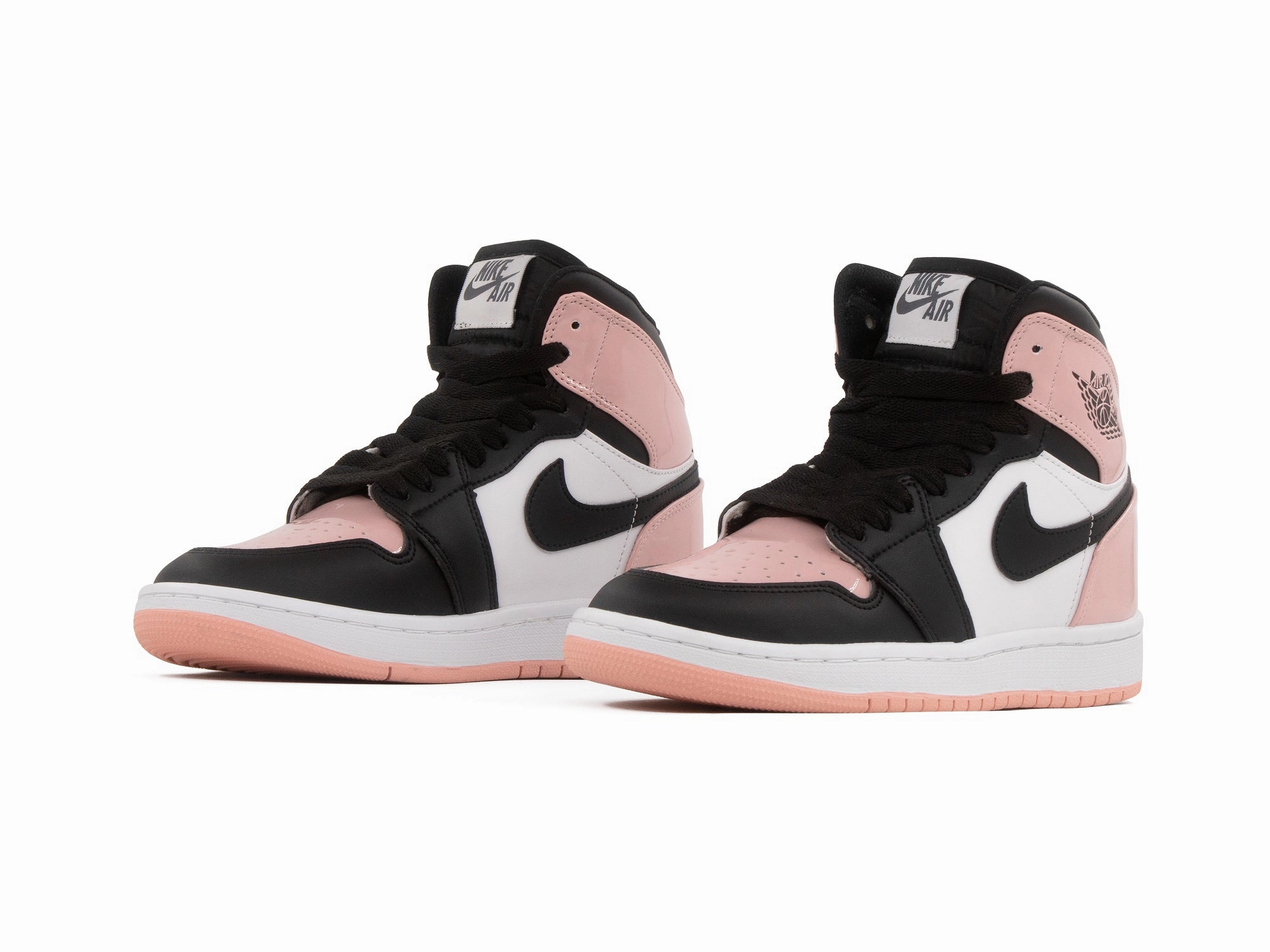 Friction reduction City Pace Tenis Retro 1 Charol Negro Rosa