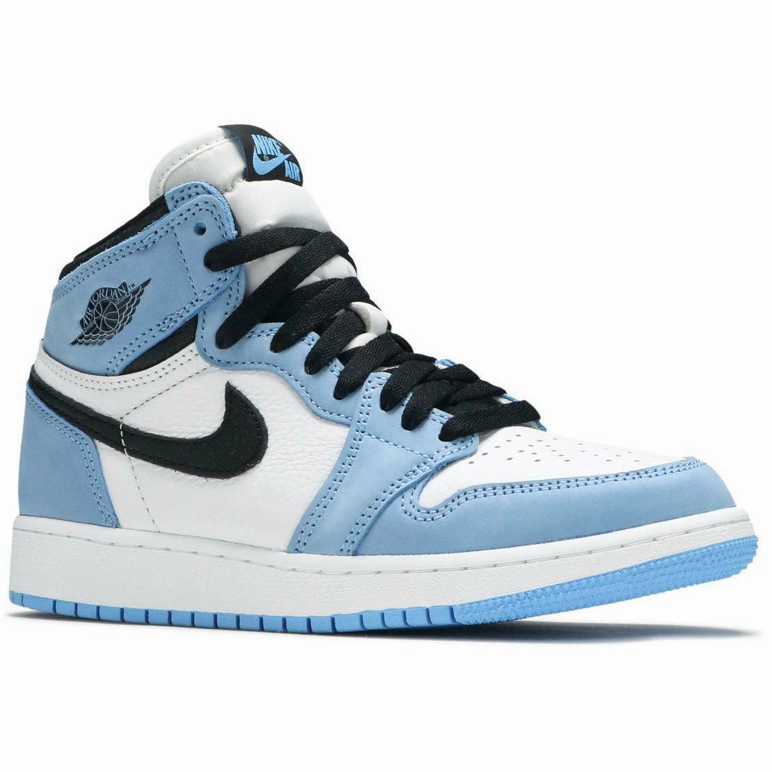 Heel lockdown Light Fabric Air Jordan 1 Retro High "University Blue" (GS/Juniors) (2021)