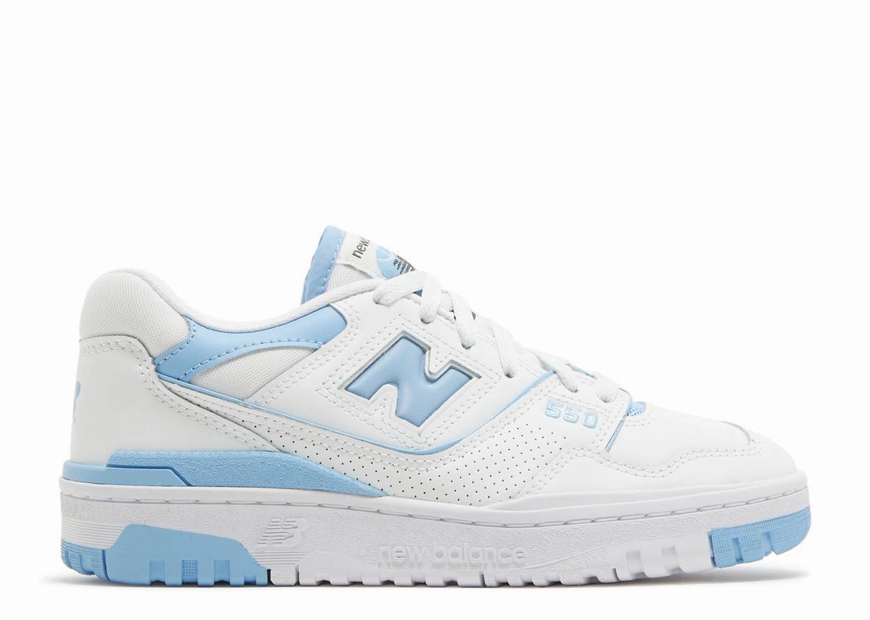 Cushioned Control Athletic Vibe New Balance 550 UNC White Dusk Blue (W)