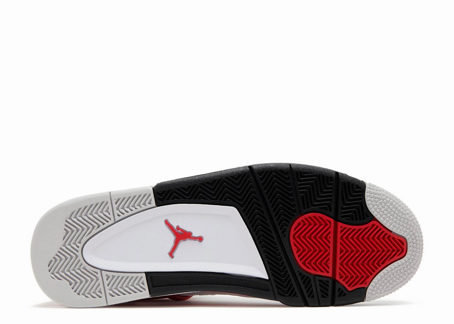 heel - support - mechanism - firmness shoes PU foam AIR JORDAN 4 RETRO 'RED CEMENT'