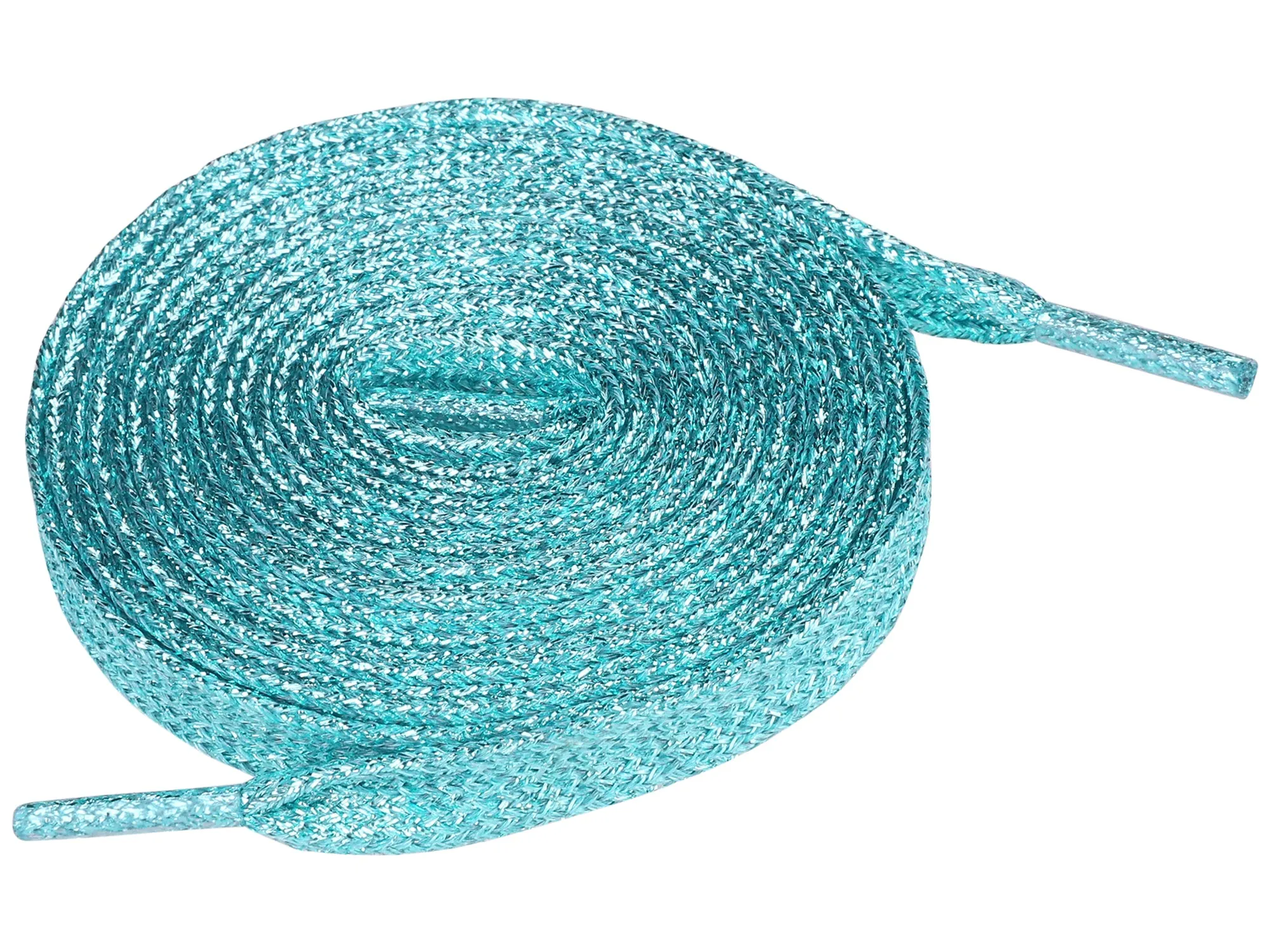 Glitter Shiny Metallic  Flat Sneakers Shoelace Strings