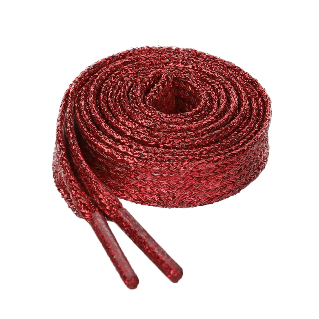 Glitter Shiny Metallic  Flat Sneakers Shoelace Strings