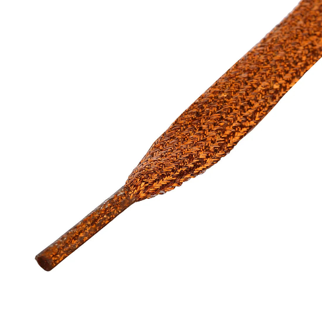 Glitter Shiny Metallic  Flat Sneakers Shoelace Strings