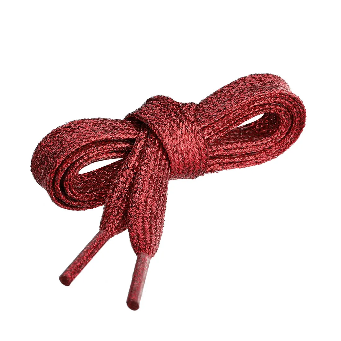 Glitter Shiny Metallic  Flat Sneakers Shoelace Strings