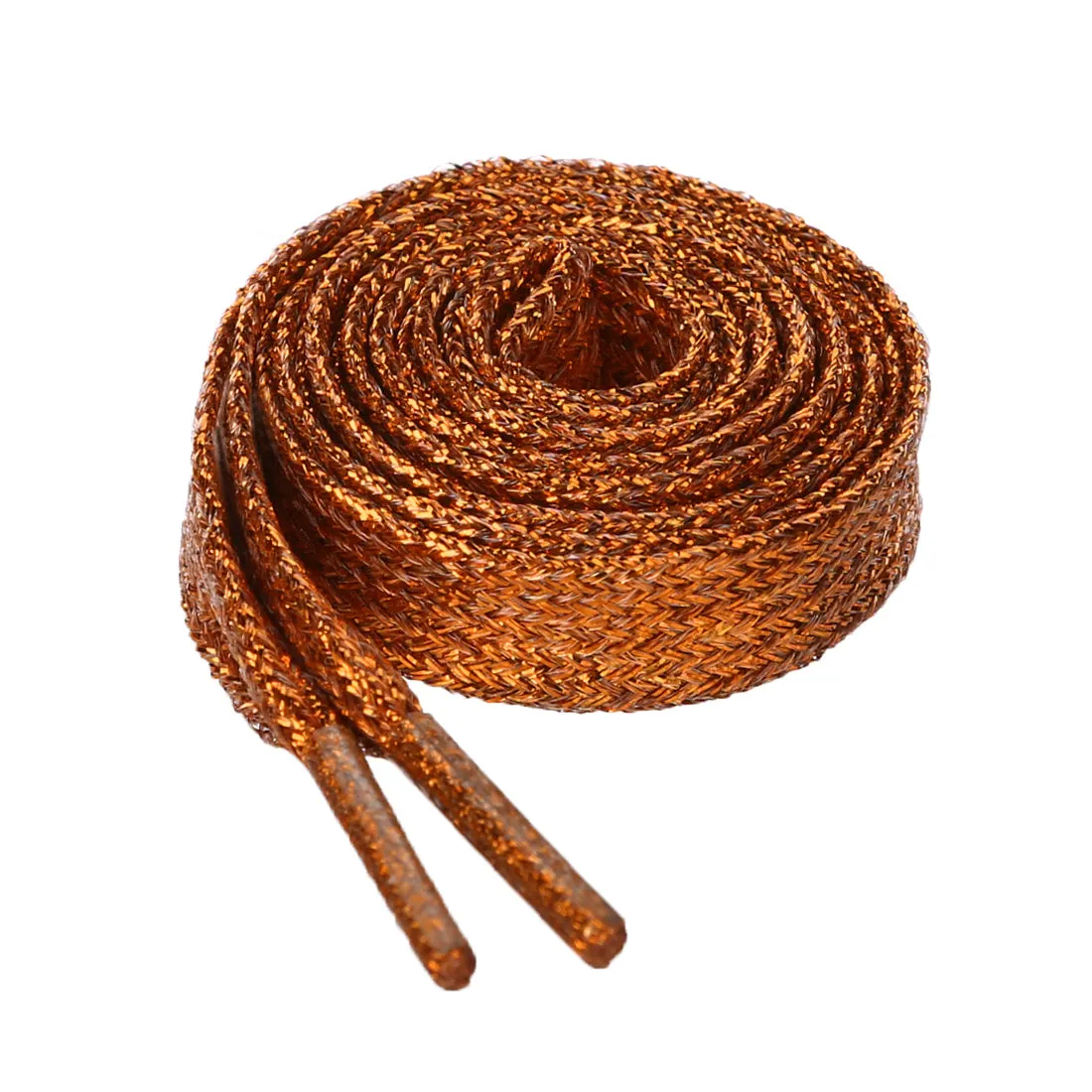 Glitter Shiny Metallic  Flat Sneakers Shoelace Strings