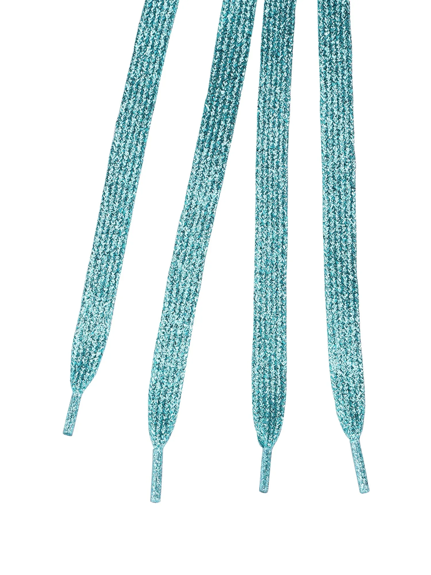 Glitter Shiny Metallic  Flat Sneakers Shoelace Strings