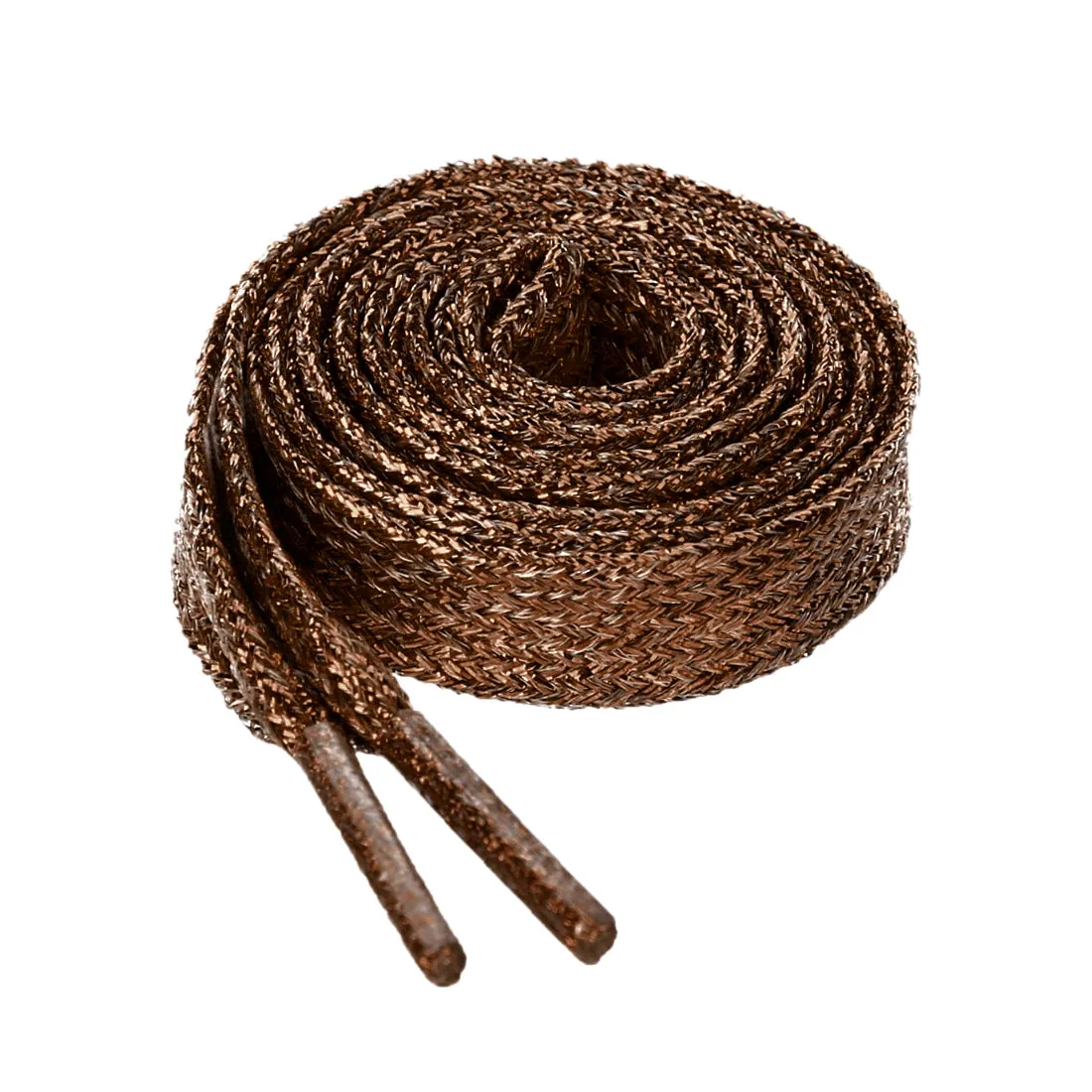 Glitter Shiny Metallic  Flat Sneakers Shoelace Strings