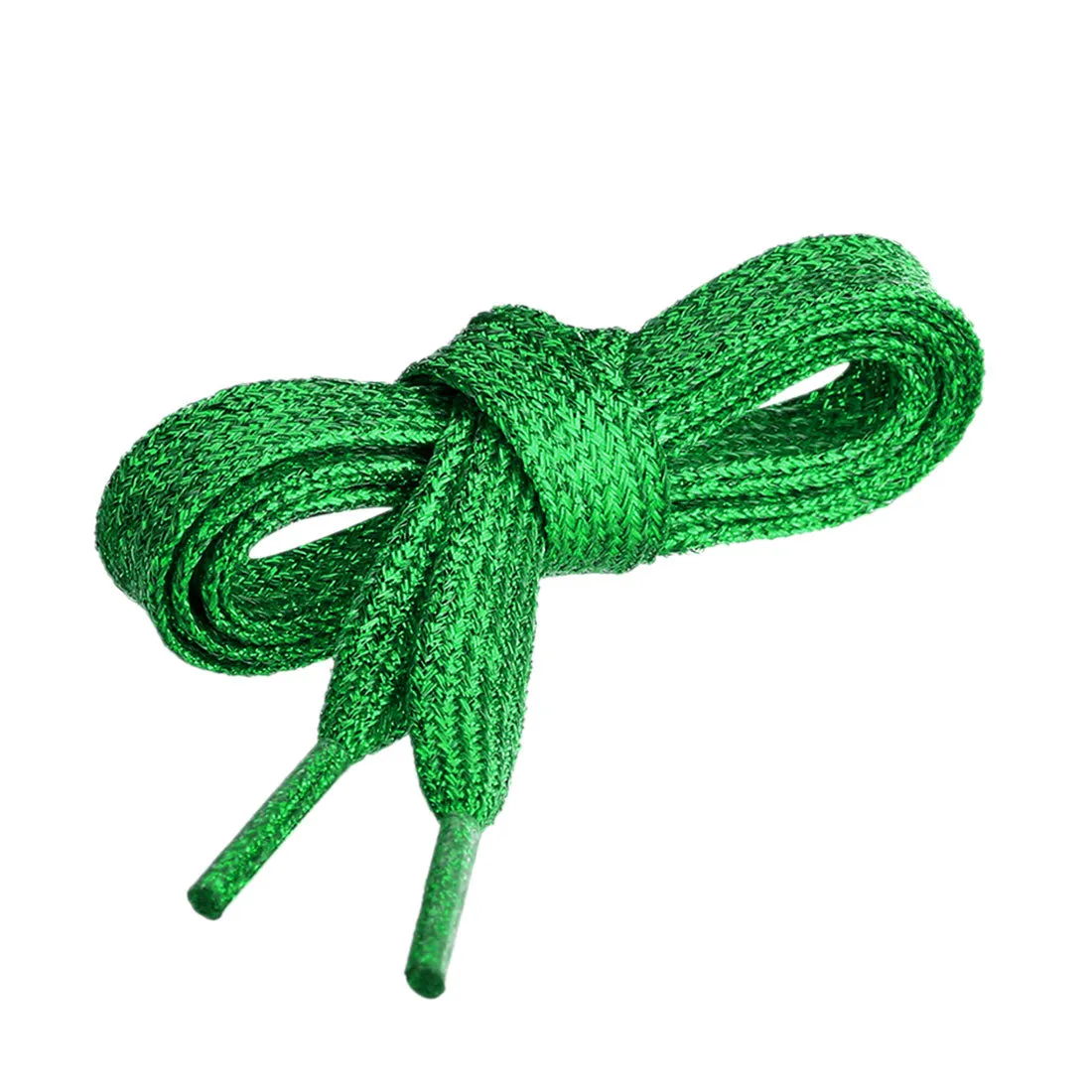 Glitter Shiny Metallic  Flat Sneakers Shoelace Strings