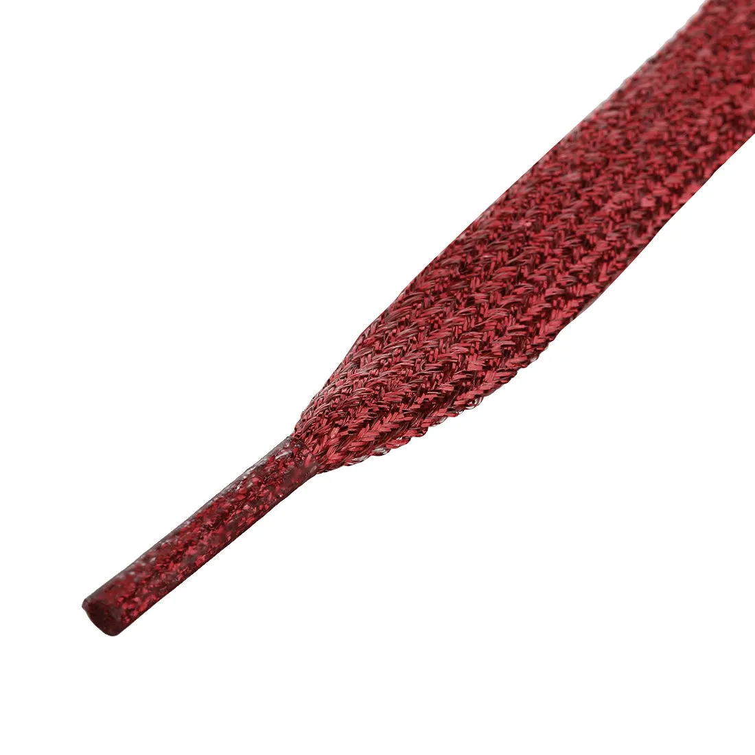 Glitter Shiny Metallic  Flat Sneakers Shoelace Strings