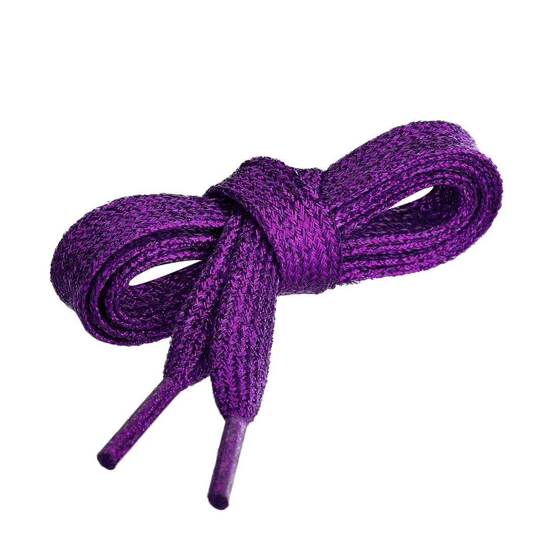 Glitter Shiny Metallic  Flat Sneakers Shoelace Strings